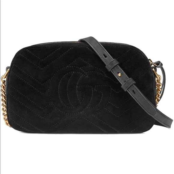 NEW Authentic Gucci Camera Bag GG Marmont Velvet - Picture 2 of 12
